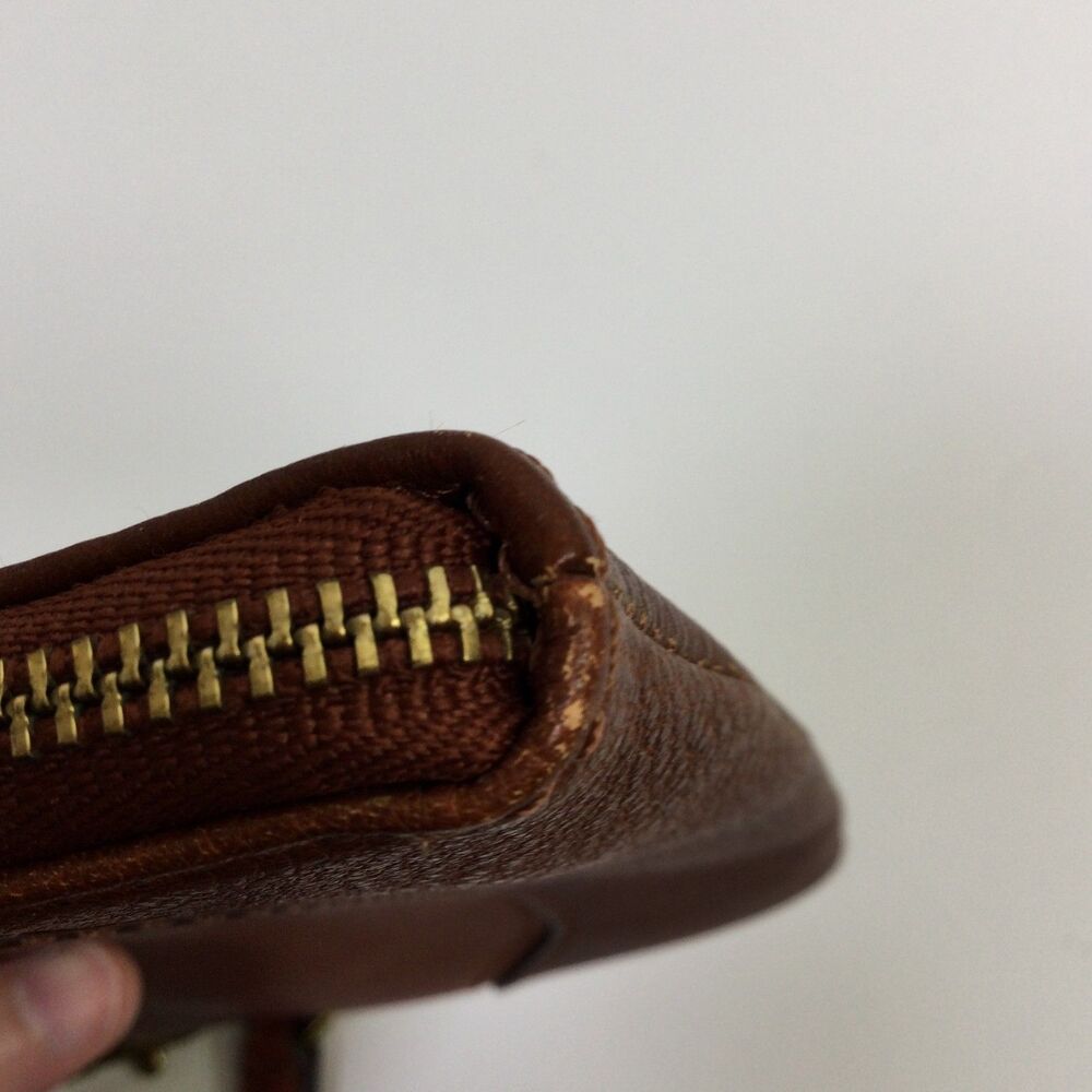 Frye Womens Melissa or Paige Leather Wristlet Wallet Pouch in Brown One Size - Picture 6 of 11